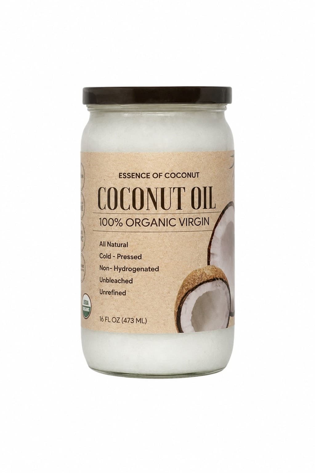 Huile de Coco Vierge Bio 100 % (Organic Virgin Coconut Oil)