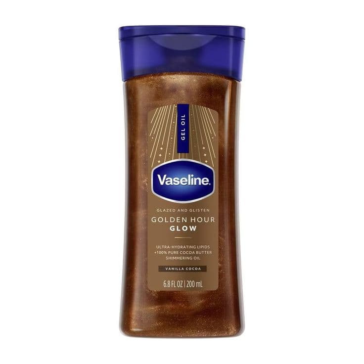Vaseline Golden Hour Glow – Shimmering Gel Oil Vanilla Cocoa