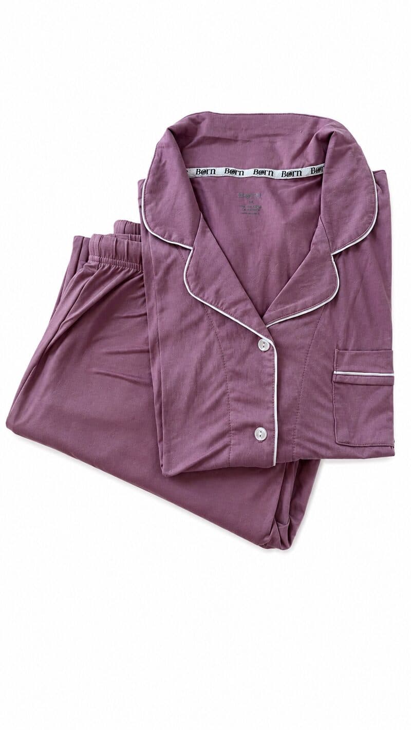 Pyjama 100% Coton mauve