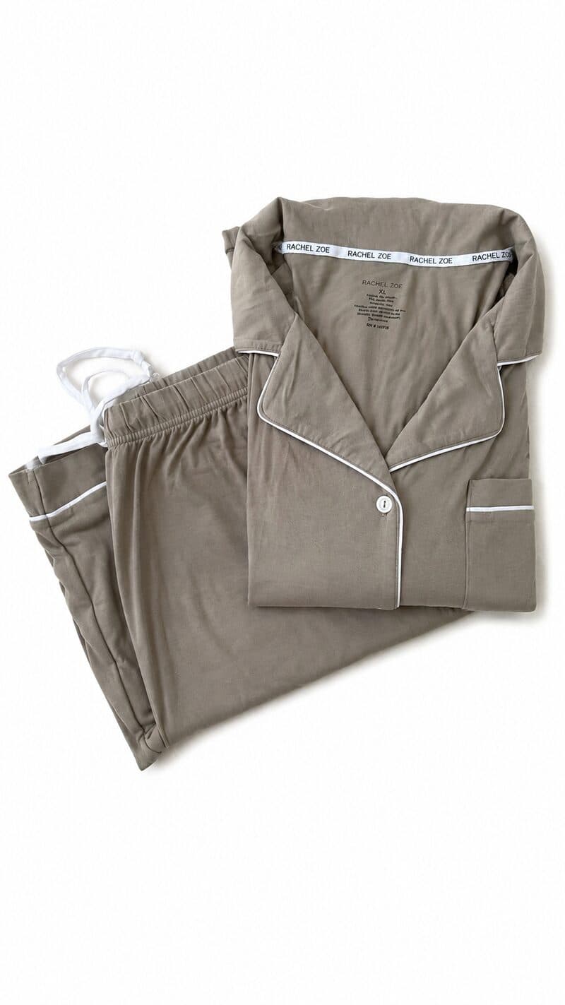 Pyjama 100% Coton taupe
